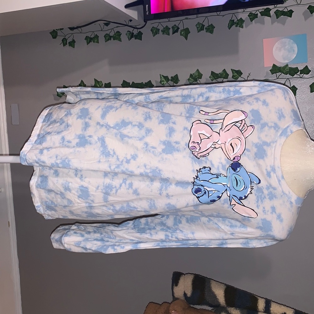 Disney stitch tye dye tee